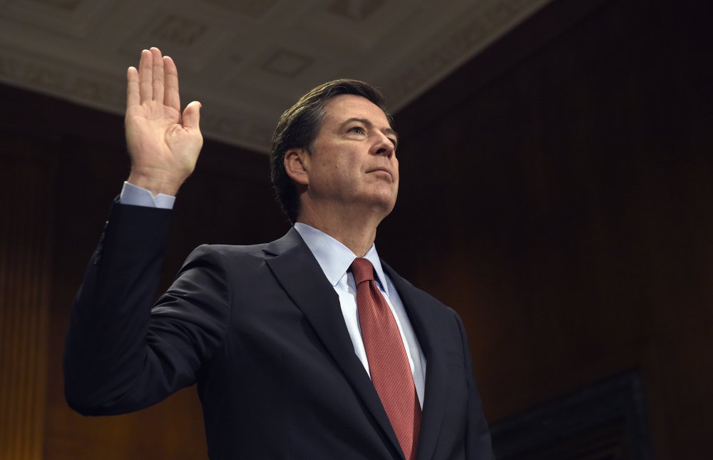 Former FBI director James Comey, shown in 2015, is expected to testify before the Senate Intelligence Committee on June 8 at 10 a.m.