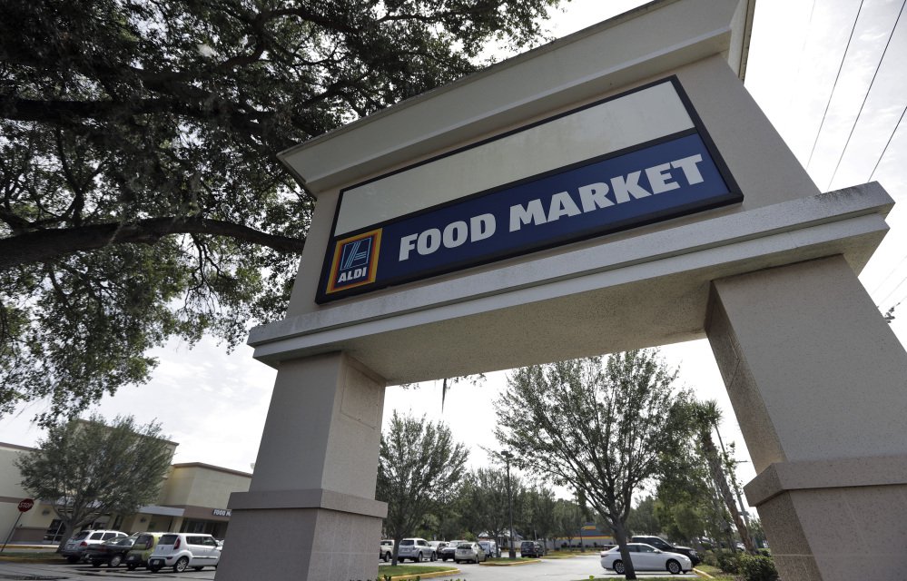 Discount grocer Aldi has 1,650 U.S. locations, including this one in Brandon, Fla., and plans to expand to 2,500 stores in the next five years. Another discounter, Germany-based Lidl, is opening its first 10 U.S. stores Thursday.
