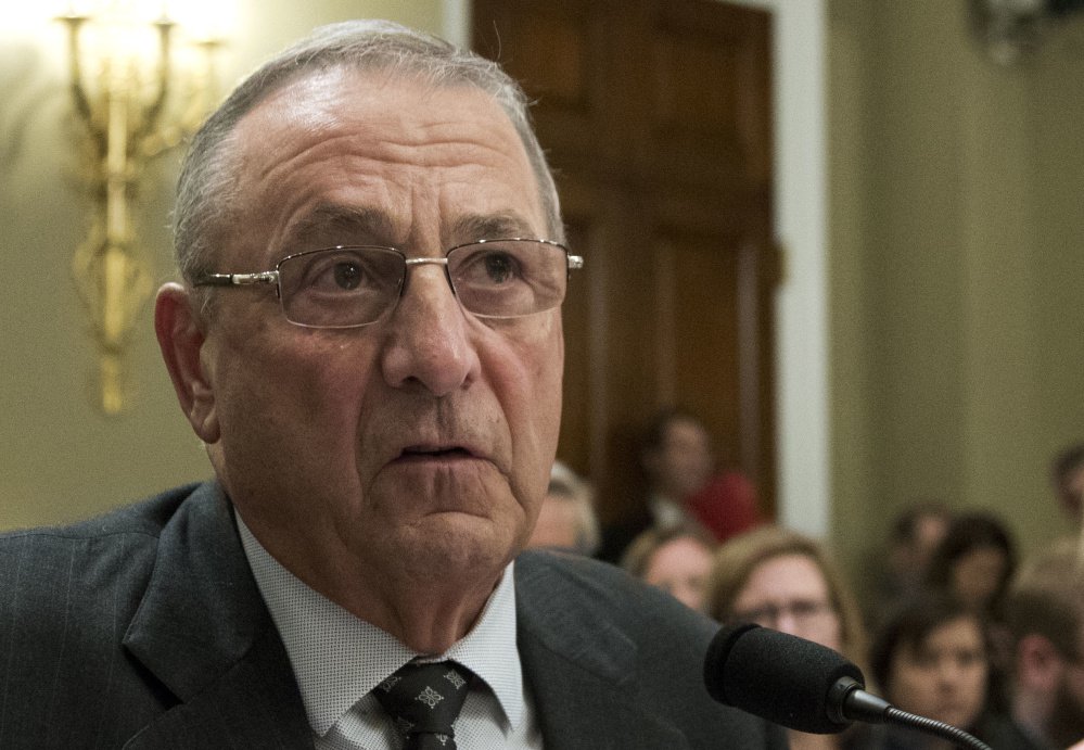 Gov. Paul LePage met with legislative caucus leaders Friday morning to try to break a partisan stalemate over the state budget.