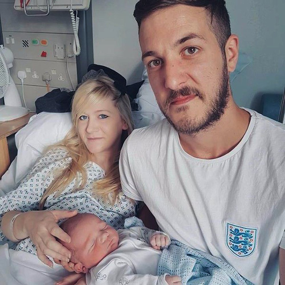 Chris Gard and Connie Yates with their son Charlie Gard. The parents of the terminally-ill baby boy lost the final stage of their legal battle Tuesday to take him out of a British hospital, when a European court ruled that the baby should be taken off life support.