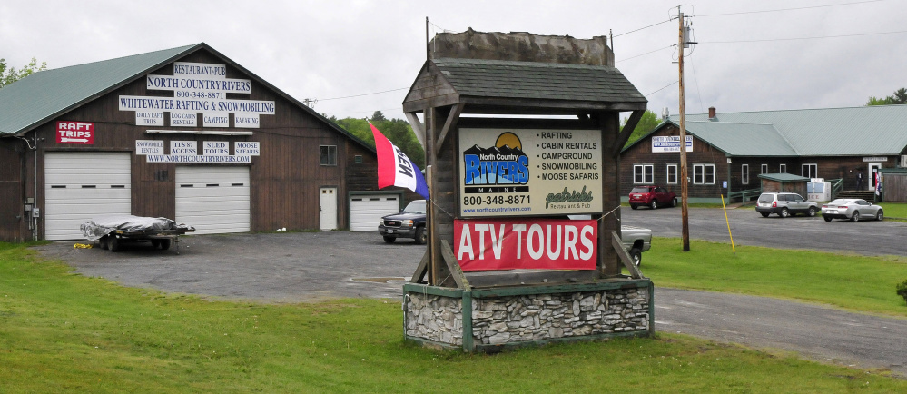 The North Country Rivers base lodge in Bingham on Monday. The Maine Warden Service continues to investigate the death of Richard Sanders last Saturday after the raft he was in flipped over on the Dead River.