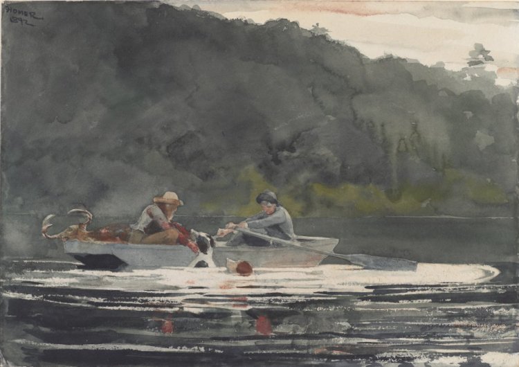 "The End of the Hunt," by Winslow Homer, 1892, watercolor over graphite.