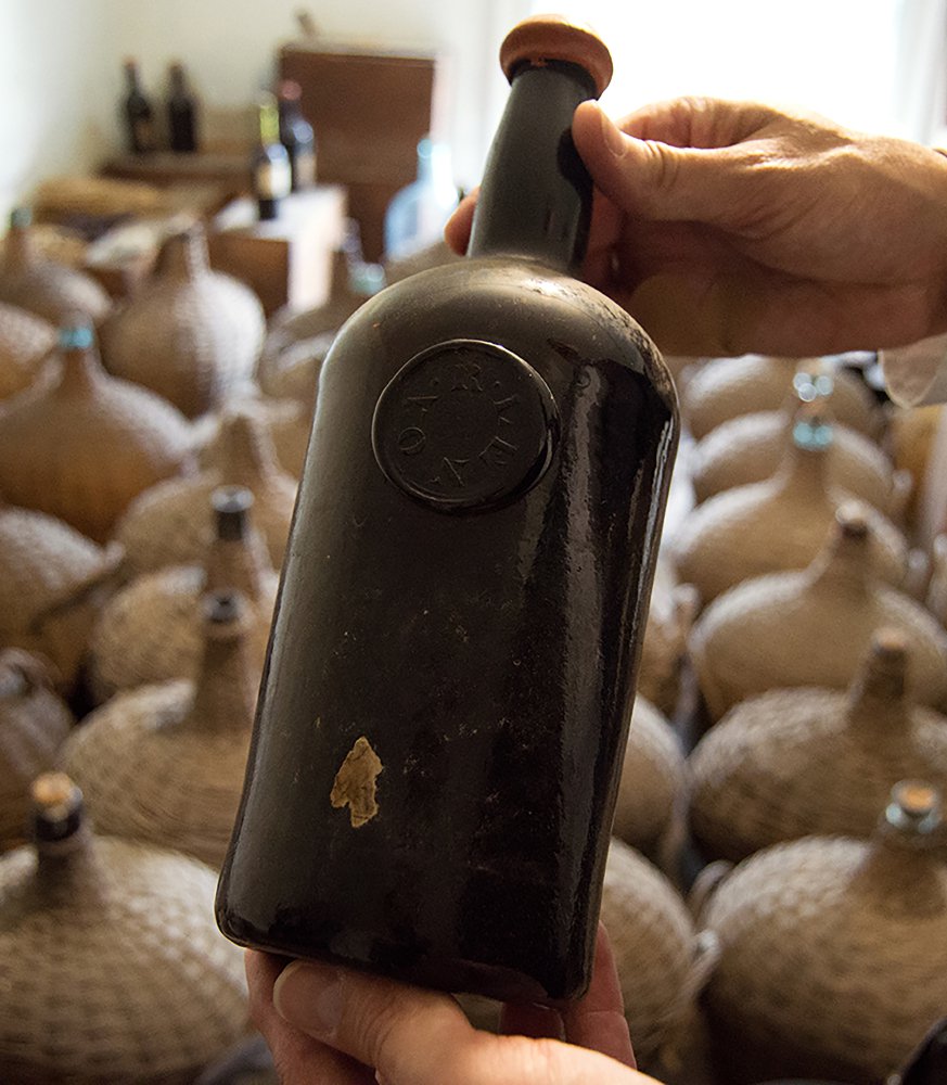 Workers at a New Jersey museum found dozens of bottles of Madeira wine.work at a New Jersey museum.