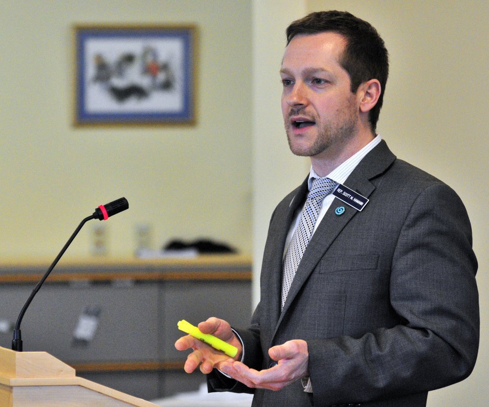 Rep. Scott Hamann, seen in 2015, undermined civil discourse in Maine politics when he posted a Facebook rant touting violence as the way to deal with our fellow Americans when we're tired of talking to them.