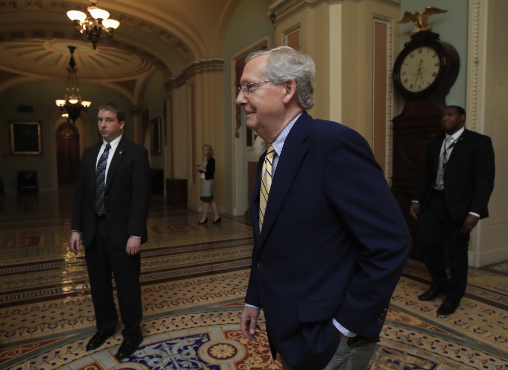 Senate Majority Leader Mitch McConnell of Kentucky has failed repeatedly to come up with a bill that can satisfy both conservatives and moderates in his Republican conference.