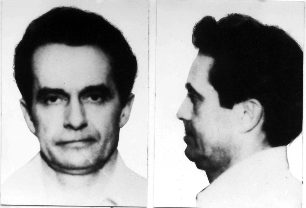 This 1981 booking photo combo provided by the FBI shows Donald Eugene Webb, wanted in connection with the Dec. 4, 1980 murder of Police Chief Gregory Adams during a traffic stop in Saxonburg, Pa. Webb's remains were found buried in the yard of a Dartmouth, Mass., house last week.