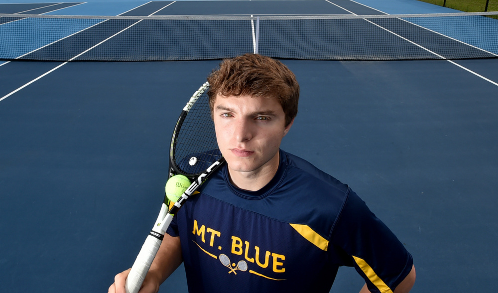 Mt. Blue's Tom Marshall is the Morning Sentinel Boys Tennis Player of the Year.