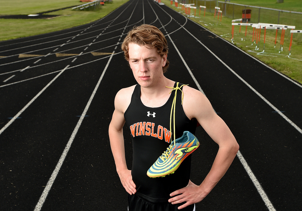 Winslow High School senior Ben Smith is the Morning Sentinel Boys Track and Field Athlete of the Year.