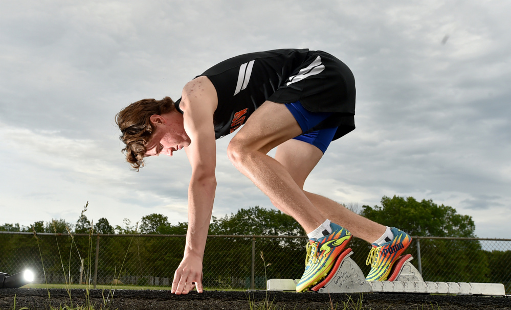 Winslow High School senior Ben Smith is the Morning Sentinel Boys Track and Field Athlete of the Year.