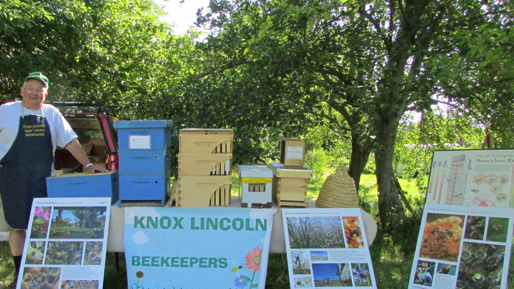 The beekeeping exhibit with Peter Lammert at a previous Open Farm Day event.
