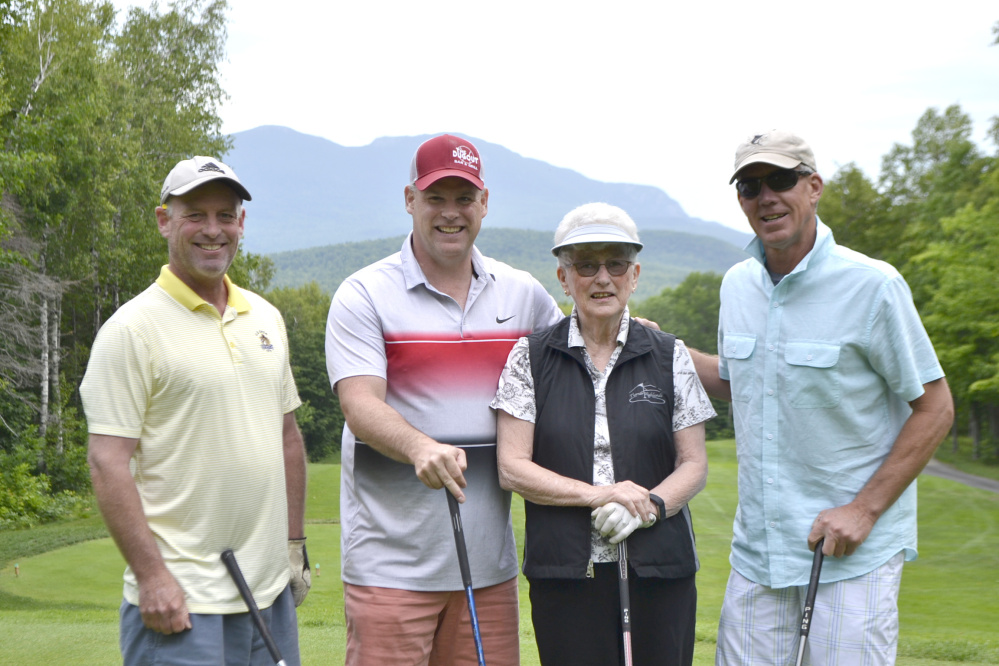 Kyes team placed second in the Franklin Community Health Network's annual Healthcare Golf Classic at Sugarloaf Golf Club. From left are JB Christie, Flint Christie, Jill Perry and Rock Bjorn.
