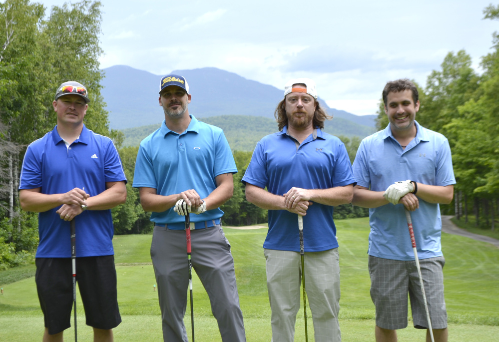 Pine Tree Cellular team placed first in the Franklin Community Health Network's annual Healthcare Golf Classic at Sugarloaf Golf Club. From left are Glen Pound, Tim Merwin, Trevor Olivadoti and Marc Girard.