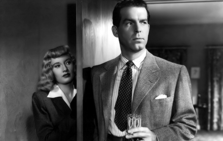 Barbara Stanwyck and Fred MacMurray in "Double Indemnity."
