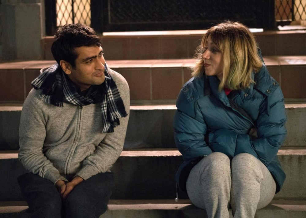Kumail Nanjiani, left, and Zoe Kazan in "The Big Sick." The film is playing at area theaters.