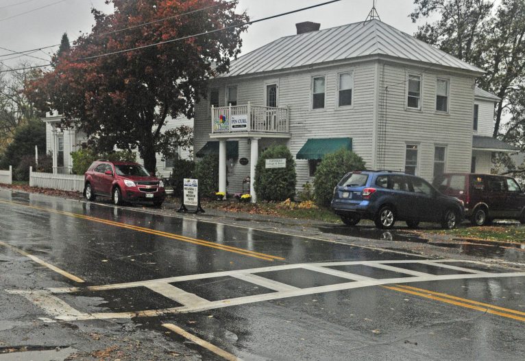 The Belgrade Board of Selectpersons on Tuesday discussed parking and traffic regulations on Main Street in Belgrade's village area, shown on October 28, 2016.