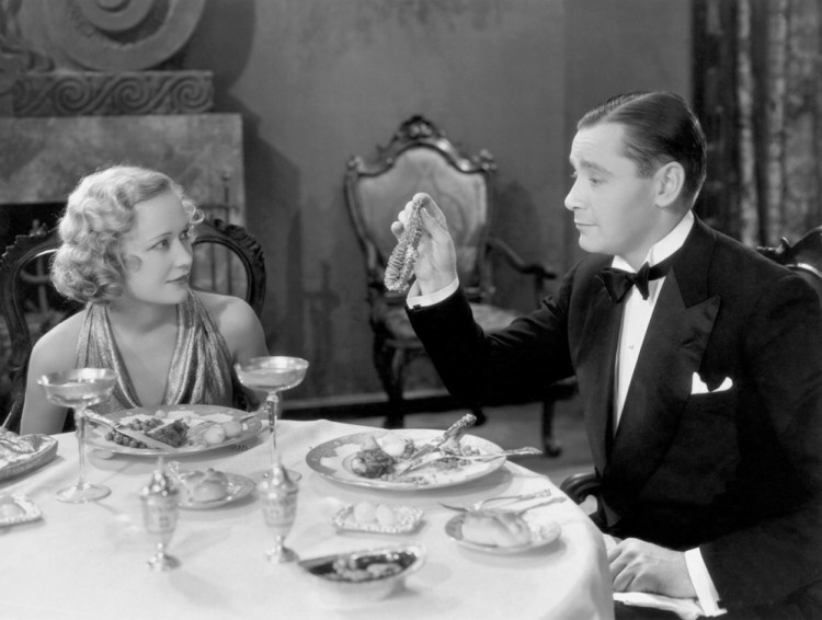 Miriam Hopkins and Herbert Marshall in "Trouble in Paradise."