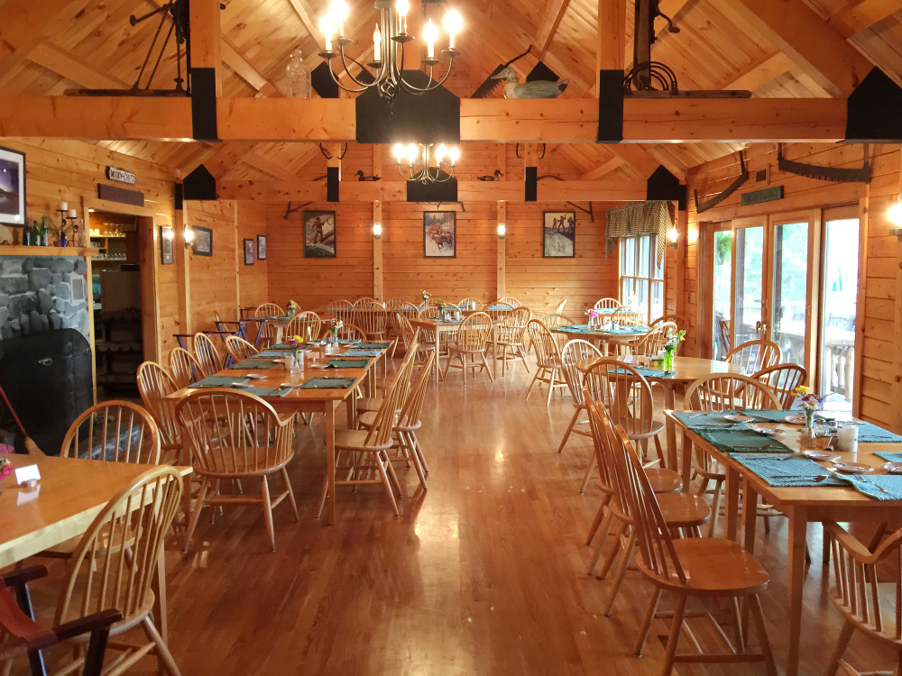 Dining room at Attean Lake Lodge