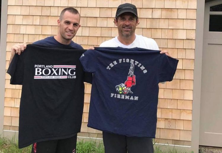 Portland Firefighter Jason Quirk, who also boxes professionally, has been training actor Patrick Dempsey to box.