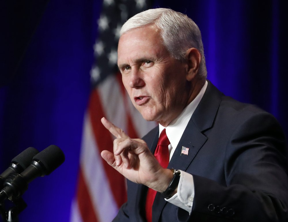 Vice President Mike Pence speaks at the National Conservative Student Conference Friday in Washington.