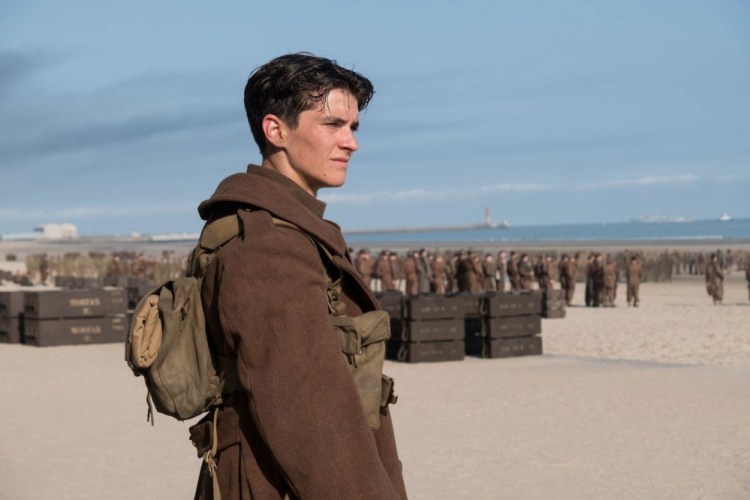 Fionn Whitehead is Tommy in "Dunkirk."