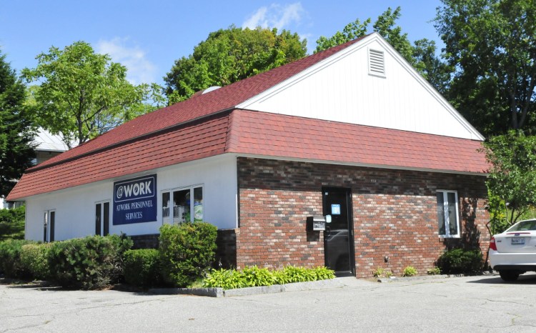 The AtWork business in Skowhegan was the site of a police response Wednesday morning after a report of a suspicious box left there. Police said the box contained roadwork equipment left by a former employee.