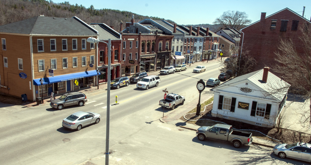 Water Street in Hallowell, shown in this April file photo, will be rebuilt next year, and the local utilities district is warning residents and businesses they need to have their drainage systems inspected to ensure that their basements won't be flooded during the project.