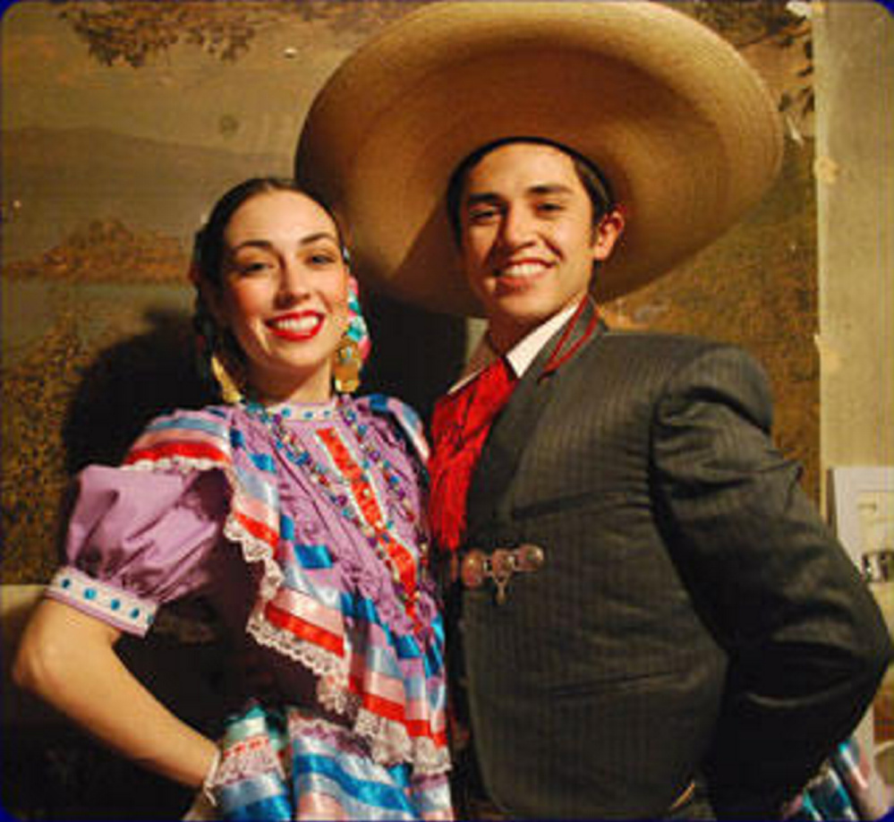 Kareli Montoya, left, and Jonathan Trejo will perform a formal Mexican Folklórico Saturday, Aug. 26, in Vienna.