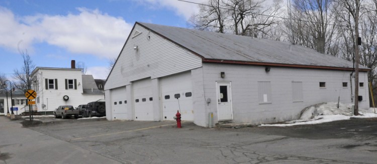 The former Norridgewock Fire Department building on Main Street on March 30. Norridgewock Selectmen agreed to sell the station to Eric Everett, of Everett's Tire LLC.