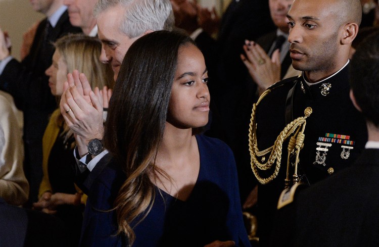 Malia Obama, shown at the White House in January, will start Harvard University this fall.