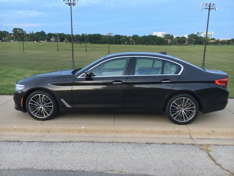The redesigned 2017 BMW 530i xDrive features a 2-liter turbo inline four-cylinder engine with an eight-speed automatic powering all wheels. 