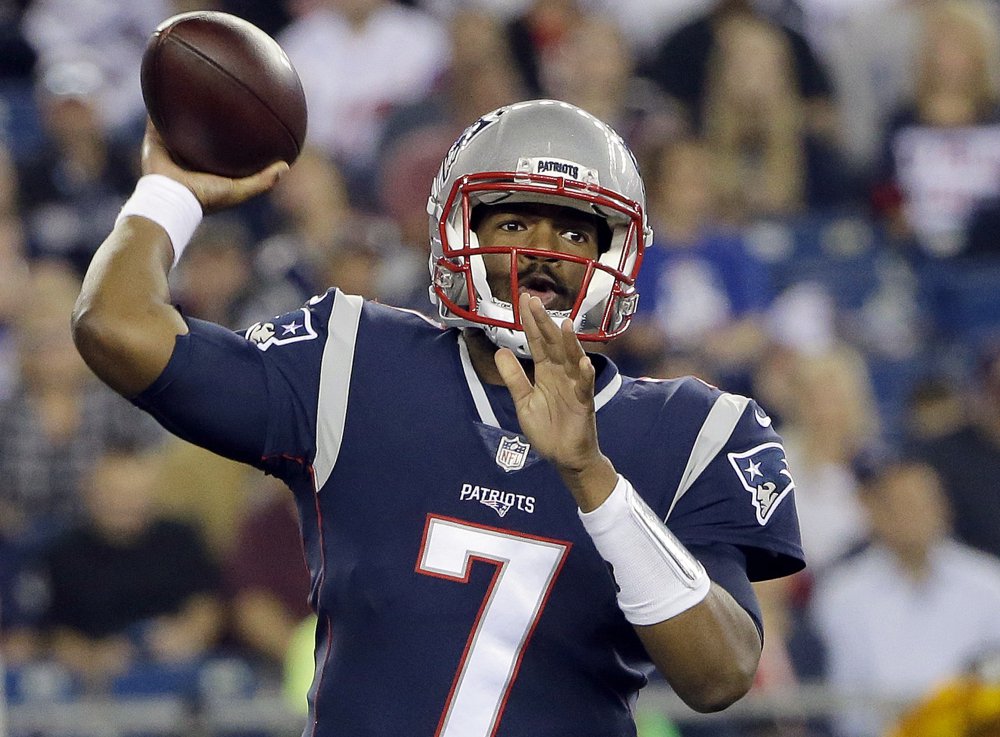 New England quarterback Jacoby Brissett was traded to Indianapolis on Saturday for receiver Phillip Dorsett.