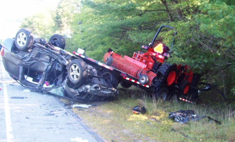 Tabytha Hembree, 16, of Pittston, died after this Thursday morning accident on Route 27, and her brother, Alex, 12, was injured but is expected to recover.
