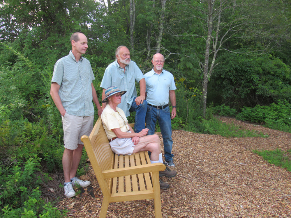 Trail Committee members, from left, are  Bill Stinson, Vicki Harriman, Jerry Sawyer and Peter Duffey.