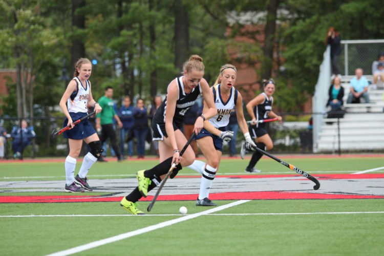 Thomas midfielder Katie Taylor heads down the field during a game Sept. 3 against Simmons.