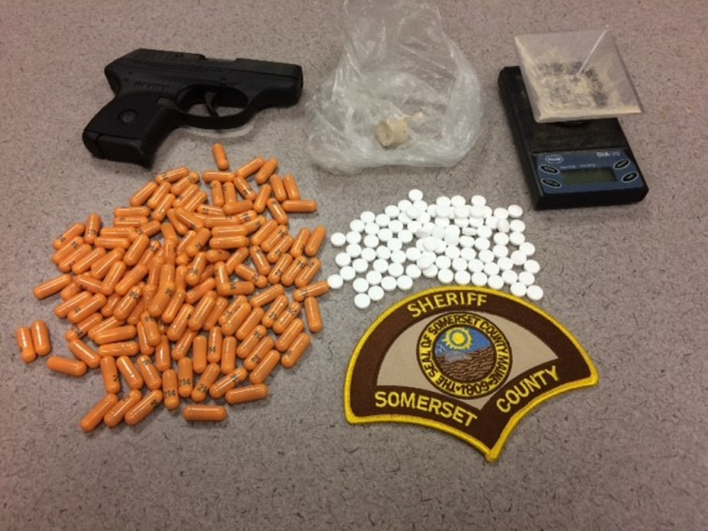 Somerset County sheriff's officers recovered drugs, a loaded .380 semi-automatic handgun, and drug paraphernalia while executing a search warrant Sept. 18 on Ripley Road in St. Albans.