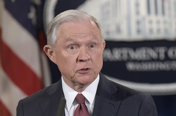 Attorney General Jeff Sessions announces the termination of the  Deferred Action for Childhood Arrivals, or DACA program, at the Justice Department in Washington on Tuesday. 