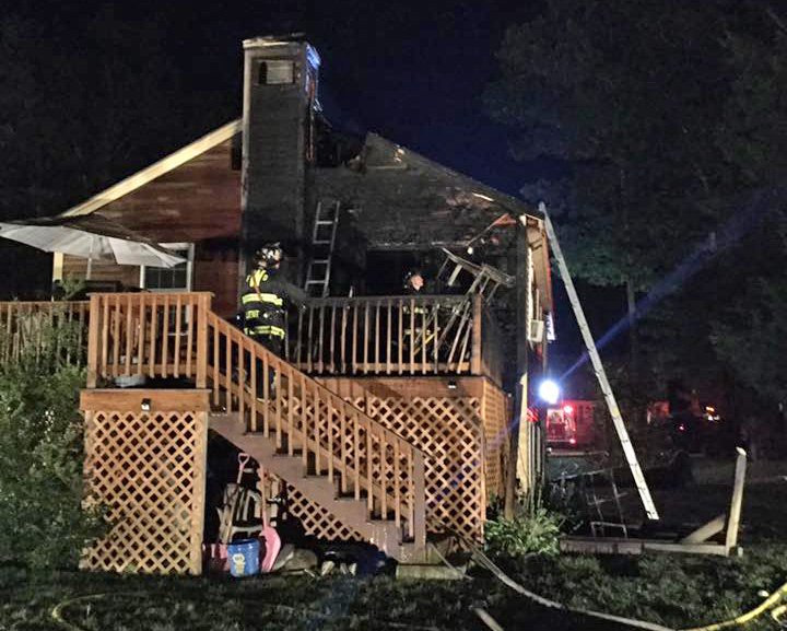 Three people escape Waterboro house fire
