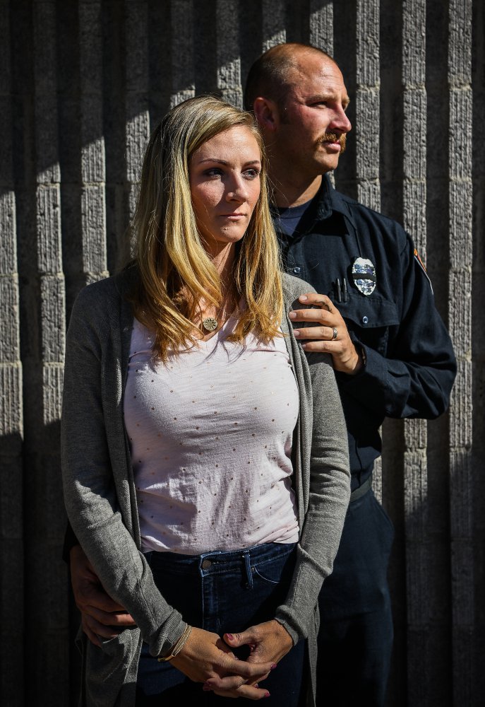 Travis Haldeman and his wife, Haley Haldeman, were among the crowd at the concert in Las Vegas when a gunman opened fire last Sunday night. The off-duty firefighter stayed behind to help the wounded in the audience.