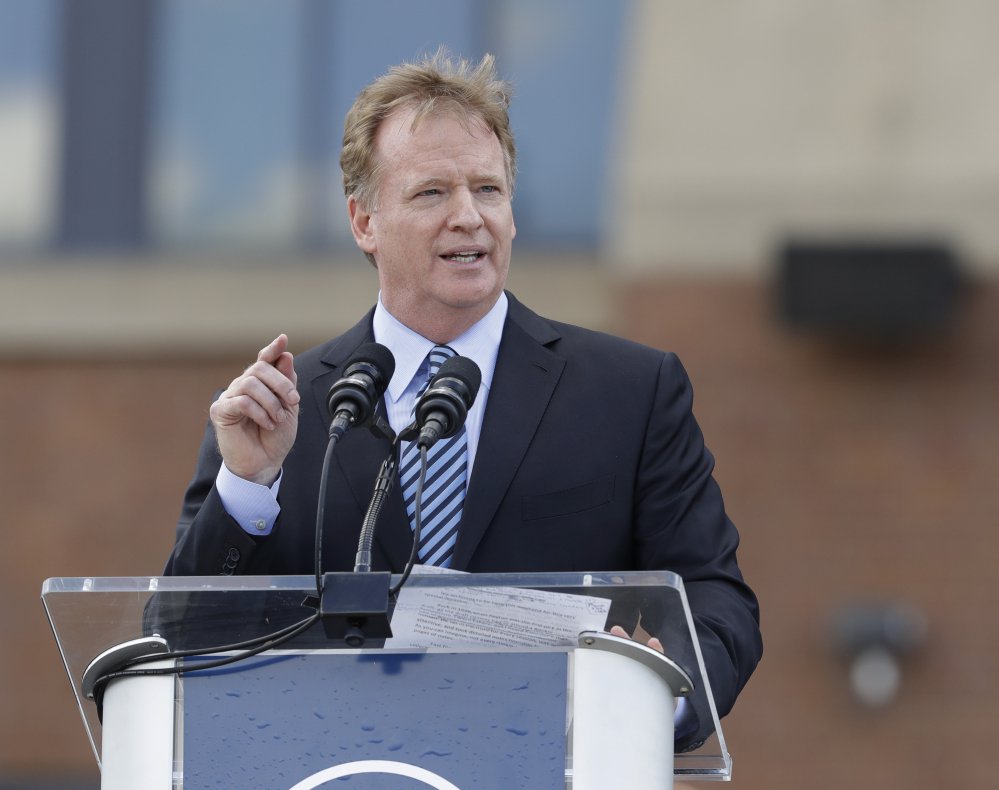 NFL Commissioner Roger Goodell said he respects players right to express their opinions but believes they should stand for the national anthem.