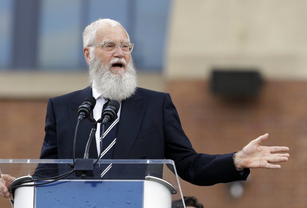 David Letterman was honored Sunday with the Mark Twain Prize for American Humor.
Associated Press/Darron Cummings