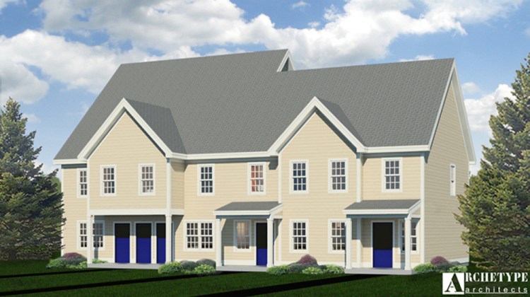 A rendering of the workforce housing that is proposed to be built at the former Statler Tissue mill site.