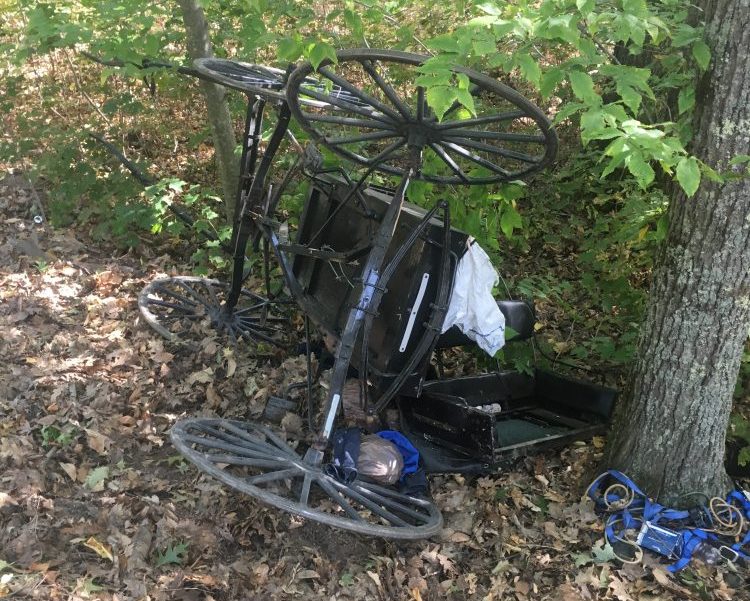 A sport utility vehicle hit an Amish buggy Oct. 4, 2017, in Whitefield, prompting town officials to discuss possible additional safety measures on town roads.