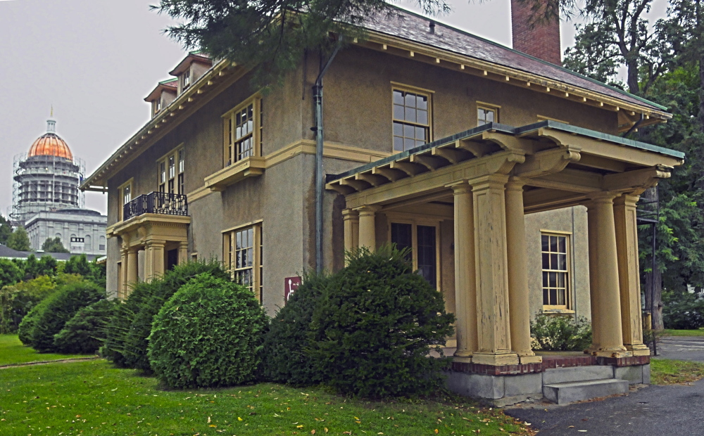 The Gannett House, shown here in 2014, recently received a grant to help pay for the restoration of the original ironwork grills and railings at the historic property.