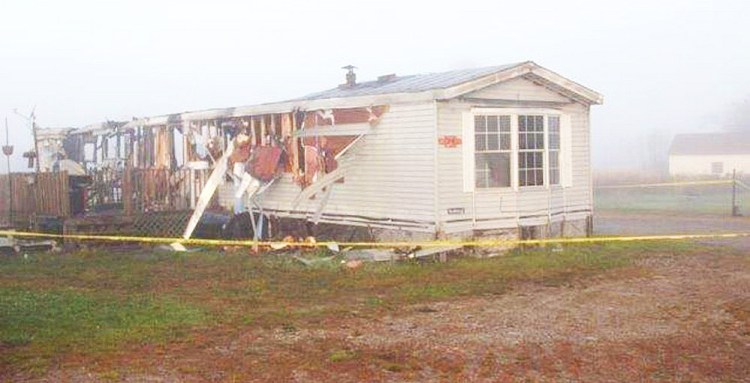 The body of Wayne Foss, a 48-year-old commercial fisherman, was discovered inside this mobile home after firefighters extinguished a blaze there early Saturday morning.