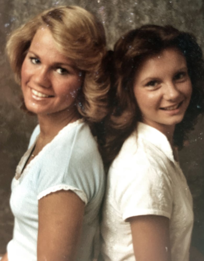 Kayla McLaughlin, left, and Gena Richardson – seen in 1977 – worked at Sears during their senior year of high school. Richardson says Moore visited her at the store and called her school to ask her out.