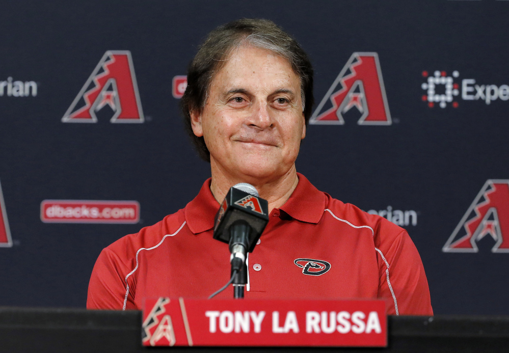 The Boston Red Sox have hired Tony La Russa to serve as a vice president and special assistant on its baseball operations staff Thursday. He served the past four seasons as the Arizona Diamondbacks chief baseball analyst, advising Arizona's baseball operations department.