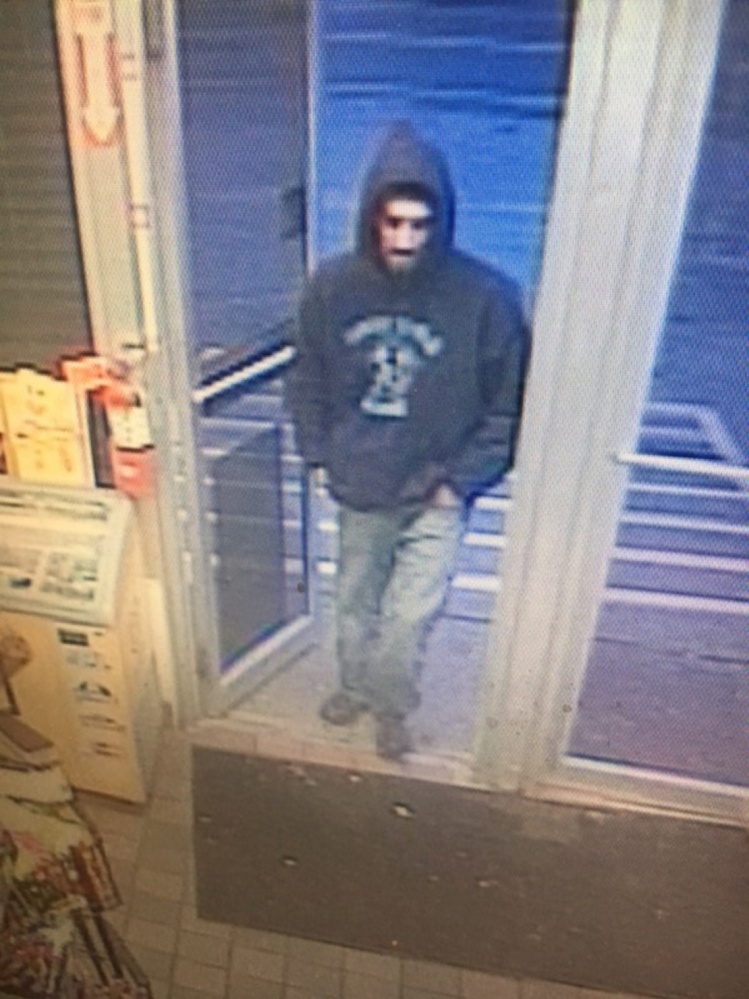 The identity of this man is being sought by Augusta police in connection with an armed robbery Sunday evening at the Big Apple convenience store on Civic Center Drive.