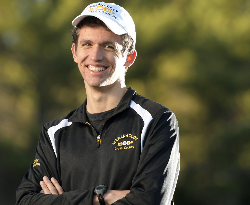 Maranacook's Luke Bartol is the Kennebec Journal Boys Cross Country Runner of the Year.