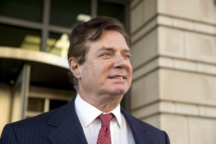 Paul Manafort, President Trump's former campaign chairman, leaves Federal District Court Thursday,  in Washington., D.C. Associated Press/Andrew Harnik