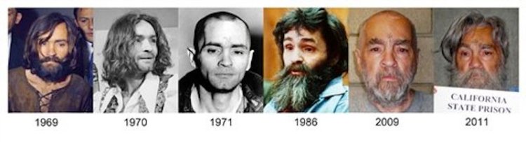 Charles Manson from 1969 to 2011. 